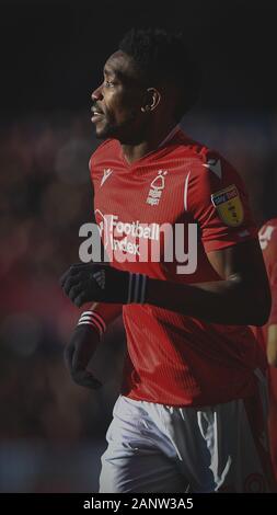 Nottingham, UK. 19. Januar 2020. Sammy Ameobi (19) von Nottingham Forest während der Sky Bet Championship Match zwischen Nottingham Forest und Luton Town an der Stadt Boden, Nottingham am Sonntag, den 19. Januar 2020. (Credit: Jon Hobley | MI Nachrichten) das Fotografieren dürfen nur für Zeitung und/oder Zeitschrift redaktionelle Zwecke verwendet werden, eine Lizenz für die gewerbliche Nutzung Kreditkarte erforderlich: MI Nachrichten & Sport/Alamy leben Nachrichten Stockfoto