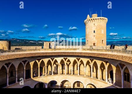 Castell de Bellver in Palma, Mallorca, Spanien Stockfoto