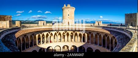 Castell de Bellver in Palma, Mallorca, Spanien Stockfoto