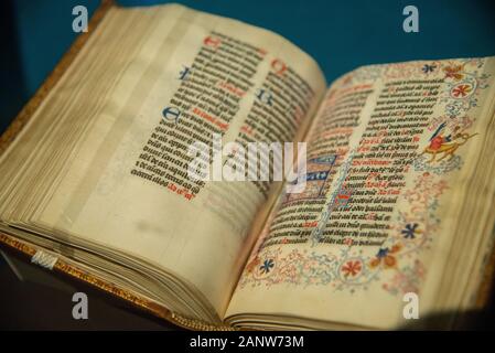 Prayerbook oder brevier von Schwester Agnes aus einem Kloster in Delft, Holland Stockfoto