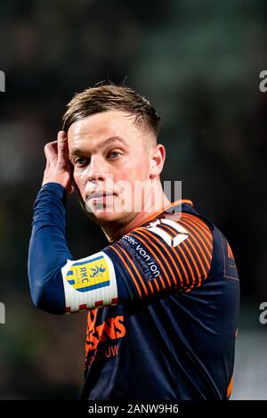 Den Haag, Niederlande. 19 Jan, 2020. Den Haag - ADO-RKC, Fußball, Saison 2019/2020, Eredivisie, Autos Jeans Stadium, 08-07-2020, RKC player Daan Rienstra enttäuscht Credit: Pro Schüsse/Alamy leben Nachrichten Stockfoto