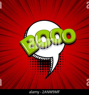 Pop Art Comic Text Stock Vektor