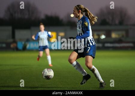 Romford, Großbritannien. 19. Jan 2020. Aileen Whelan von Brighton und Hove Albion Frauen in Aktion während Super das Barclays FA Women's League Match zwischen West Ham United und Brighton und Hove Albion am Rush Green Stadium, Romford, London am Sonntag, den 19. Januar 2020. (Credit: Jacques Feeney | MI Nachrichten) Credit: MI Nachrichten & Sport/Alamy leben Nachrichten Stockfoto