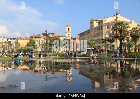 Promenade du Paillon, Park, Nizza, Cote d'Azur, französische Riviera, Provence, Frankreich, Europa Stockfoto