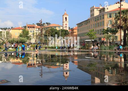 Promenade du Paillon, Park, Nizza, Cote d'Azur, französische Riviera, Provence, Frankreich, Europa Stockfoto