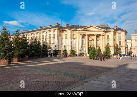 Paris, Frankreich, 18. Januar 2019 - Universität in Paris Pantheon-Sorbonne. Stockfoto