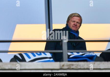 Fußball Berlin-münchen, Berlin, 19 Jan, 2020. Oliver KAHN, FCB-CEO, Hertha BSC Berlin - FC BAYERN MÜNCHEN - DFL-Bestimmungen verbieten die Verwendung von Fotografien als BILDSEQUENZEN und/oder quasi-VIDEO - 1. Deutsche Fussball Liga, Berlin, 19. Januar 2020. Saison 2019/2020, Spieltag 18, © Peter Schatz/Alamy leben Nachrichten Stockfoto