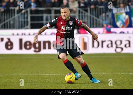 Brescia, Italien. 19 Jan, 2020. nainggolan Cagliari bei Brescia vs Cagliari, italienische Fußball Serie A Männer Meisterschaft in Brescia, Italien, 19. Januar 2020 Credit: Unabhängige Fotoagentur/Alamy leben Nachrichten Stockfoto