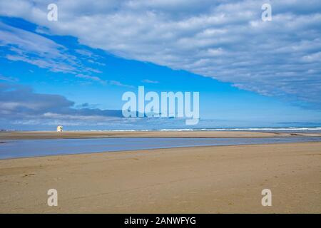 Mittelmeer in Narbonne Plage in Occitane Frankreich Stockfoto
