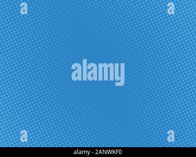 Pop Art Comic Hintergrund Rasterpunkte. Cartoon Vector Illustration auf Blau Stock Vektor