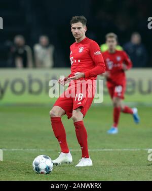 Berlin, Deutschland. 19 Jan, 2020. firo: 19.01.2020 Fußball, Fußball: 1. Bundesliga, Saison 2019/2020 Hertha BSC Berlin-FCB FC Bayern Muenchen 0:4 FCB Leon Goretzka, Single Action | Verwendung der weltweiten Kredit: dpa/Alamy leben Nachrichten Stockfoto