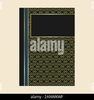Vintage buch Layouts und Designs - Abdeckungen und Seiten, Luxus, Schmuck und Dekorationen, schöne Seiten Vorlagen für kreatives Design Stock Vektor