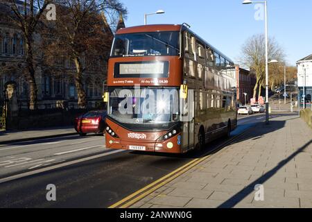 Nottingham City Busse Stockfoto