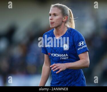 Chelsea Damen Jonna Andersson während Super von Barclays Frauen Liga Match zwischen Arsenal und Chelsea Frauen Frauen an der Wiese Park Stadion am Januar 19, 2020 in Leeds, England (Foto von AFS/Espa-Images) Stockfoto