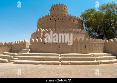 Al Jahili ist eine der größten Festungen in den VAE und können in der Stadt Al Ain gefunden werden. Stockfoto