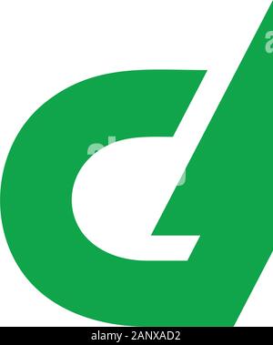 Buchstabe c Pine Tree geometrische einfaches Logo Vektor Stock Vektor