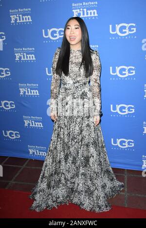 Januar 18, 2020, Santa Barbara, Kalifornien, USA: AWKWAFINA besucht die 35. jährliche Santa Barbara International Film Festival in Santa Barbara, Kalifornien (Bild: © Charlie Steffens/ZUMA Draht) Stockfoto