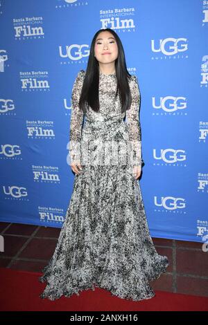 Januar 18, 2020, Santa Barbara, Kalifornien, USA: AWKWAFINA besucht die 35. jährliche Santa Barbara International Film Festival in Santa Barbara, Kalifornien (Bild: © Charlie Steffens/ZUMA Draht) Stockfoto