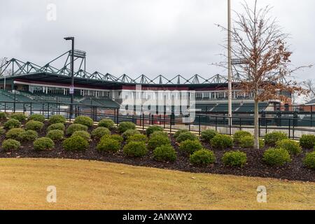 Tuscaloosa, AL/USA - Dezember 29, 2019: Sewell-Thomas Stadium auf dem Campus der Universität von Alabama Stockfoto