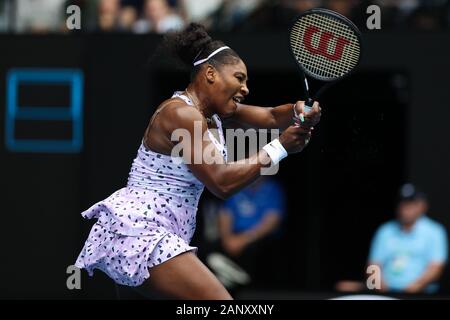 Melbourne, Australien. 20. Jan 2020. Melbourne, Australien. 20 Jan, 2020. Serena Williams aus den USA beim ATP-Australian Open 2020 in Melbourne Park, Melbourne, Australien am 20. Januar 2020. Foto von Peter Dovgan. Credit: UK Sport Pics Ltd/Alamy leben Nachrichten Stockfoto