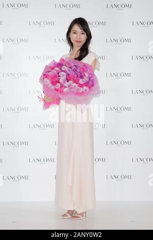 Die japanische Schauspielerin Erika Toda besucht eine Pressekonferenz von Lancome neue Produkte und globaler Botschafter in Tokio, Japan, am 15. Januar 2020. Credit: motoo Naka/LBA/Alamy leben Nachrichten Stockfoto