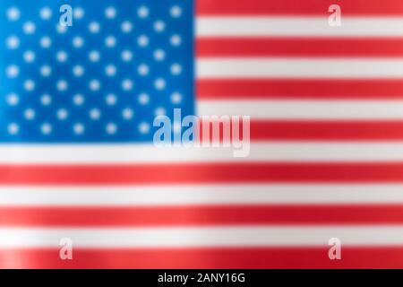 USA-Flagge verwischt. Textur oder Hintergrund. Platz kopieren Stockfoto