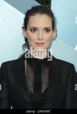 Los Angeles, Kalifornien, USA. 19. Jan 2020. 19. Januar 2020 - Los Angeles, Kalifornien - Winona Ryder. 26. jährlichen Screen Actors Guild Awards im Shrine Auditorium. Photo Credit: AdMedia/MediaPunch Credit: MediaPunch Inc/Alamy leben Nachrichten Stockfoto