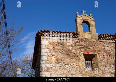 Einsiedlerei von San Martin de Laspra Stockfoto