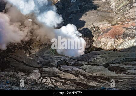 Der Krater des Bromo Vulkan auf Java, Indonesien Stockfoto