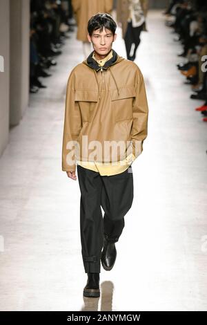 HERMES FW20 Landebahn während der Pariser Modewoche Männer" Januar 2020 - Paris, Frankreich 18/01/2020 | Verwendung weltweit Stockfoto