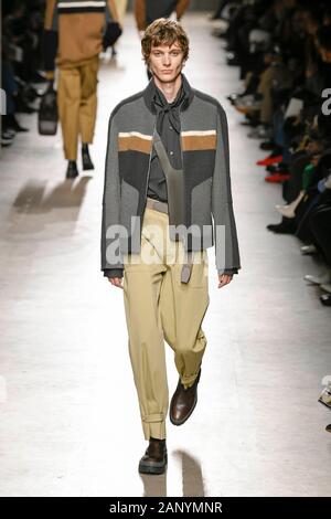 HERMES FW20 Landebahn während der Pariser Modewoche Männer" Januar 2020 - Paris, Frankreich 18/01/2020 | Verwendung weltweit Stockfoto