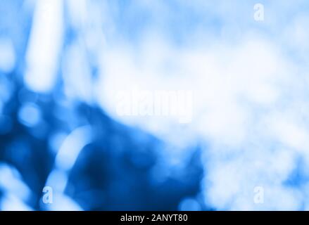 Classic blau Abstract blur Color bokeh Licht Stockfoto