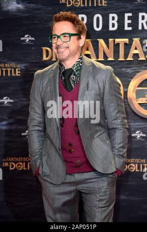 Robert Downey Jr. bei der Premiere des Films "Die fantastische Reise von Dr. Dolittle" im Zoo Palast. Berlin, Januar 19, 2020 | Verwendung weltweit Stockfoto