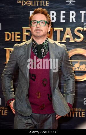 Robert Downey Jr. bei der Premiere des Films "Die fantastische Reise von Dr. Dolittle" im Zoo Palast. Berlin, Januar 19, 2020 | Verwendung weltweit Stockfoto