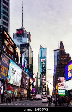 NEW YORK CITY - 19. NOVEMBER: geschäftigen Straßen von New York City, NY, USA. Stockfoto