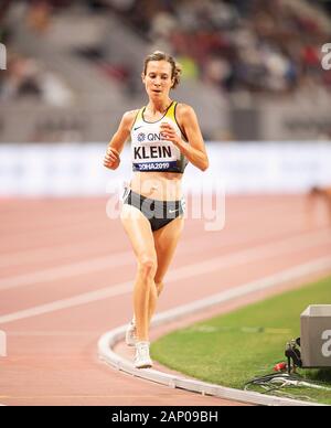 Hanna KLEIN (Deutschland) Aktion, Frauen 5000 m, am Oktober 2nd, 2019 Leichtathletik WM 2019 in Doha/Katar, vom 27. September. - 10.10.2019. Â | Verwendung weltweit Stockfoto