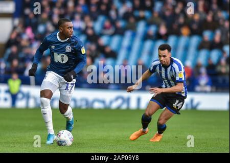 18. Januar 2020, Hillsborough, Sheffield, England; Sky Bet Meisterschaft, Sheffield Mittwoch v Blackburn Rovers: Amari' ich Bell (17), Blackburn Rovers Credit: Dean Williams/News Bilder Stockfoto