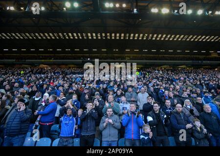 18. Januar 2020, Hillsborough, Sheffield, England; Sky Bet Meisterschaft, Sheffield Mittwoch v Blackburn Rovers: Sheffield Mittwoch unterstützer Credit: Dean Williams/News Bilder Stockfoto