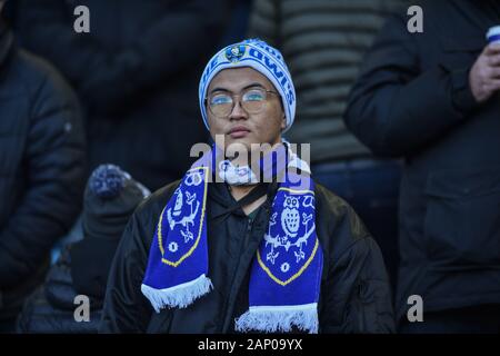 18. Januar 2020, Hillsborough, Sheffield, England; Sky Bet Meisterschaft, Sheffield Mittwoch v Blackburn Rovers: Sheffield Mittwoch Supporter. Credit: Dean Williams/News Bilder Stockfoto