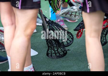 Lacrosse-amerikanischen teamsports themed Foto Stockfoto