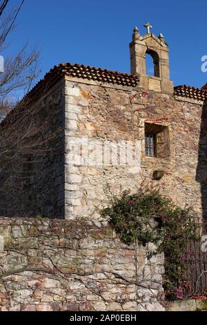 Einsiedlerei von San Martin de Laspra Stockfoto