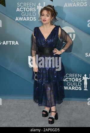 Los Angeles, USA. 19 Jan, 2020. Helena Bonham Carter - Helen 345 nehmen an der 26. jährlichen Screen Actors Guild Award im Shrine Auditorium in Los Angeles am 19. Januar 2020 in Los Angeles, CA Credit: Tsuni/USA/Alamy leben Nachrichten Stockfoto