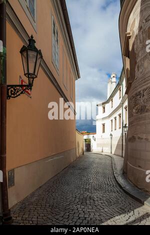 Herbst Nachmittag am Hradschin in Prag. Stockfoto