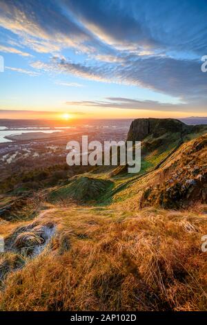 Blick über Belfast von Cavehill Stockfoto