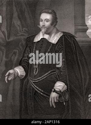 Francis Cottington, 1. Baron Cottington, ca. 1579-1652, eine englische Lord Schatzmeister und Botschafter Stockfoto