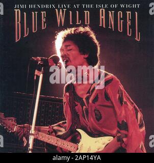 CD: Jimi Hendrix - Blue Wild Angel ‎ (Jimi Hendrix Live At The Isle Of Wight), von MCA Records am 12. November 2002 freigegeben. Stockfoto