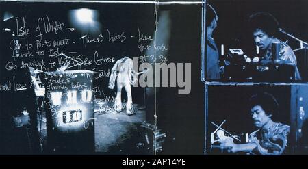 CD: Jimi Hendrix - Blue Wild Angel ‎ (Jimi Hendrix Live At The Isle Of Wight), von MCA Records am 12. November 2002 freigegeben. Stockfoto