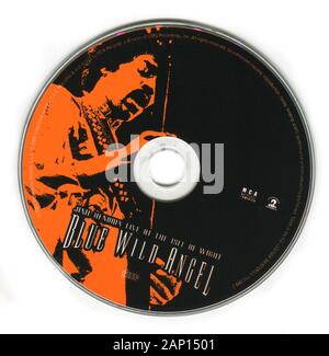 CD: Jimi Hendrix - Blue Wild Angel ‎ (Jimi Hendrix Live At The Isle Of Wight), von MCA Records am 12. November 2002 freigegeben. Stockfoto
