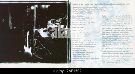 CD: Jimi Hendrix - Blue Wild Angel ‎ (Jimi Hendrix Live At The Isle Of Wight), von MCA Records am 12. November 2002 freigegeben. Stockfoto