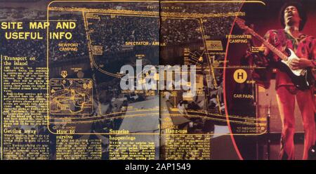 CD: Jimi Hendrix - Blue Wild Angel ‎ (Jimi Hendrix Live At The Isle Of Wight), von MCA Records am 12. November 2002 freigegeben. Stockfoto